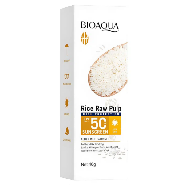 BIOAQUA Rice Raw Pulp High Protection SPF 50+ Sunscreen
