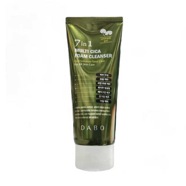 Dabo 7 in 1 Multi Cica Foam Cleanser 180ml – Soothing, Deep Cleansing & Pore Care Face Wash