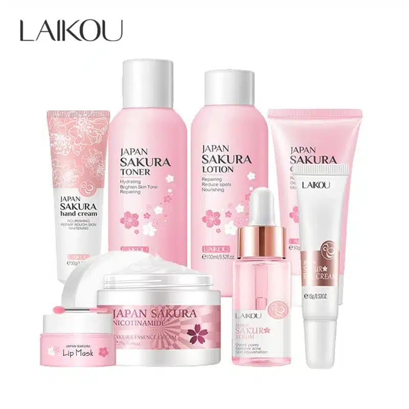 imgi_1_photo_2022-11-17_16-47-07 LAIKOU Japan Sakura Complete Skincare Set (8pcs Set) - Image 1
