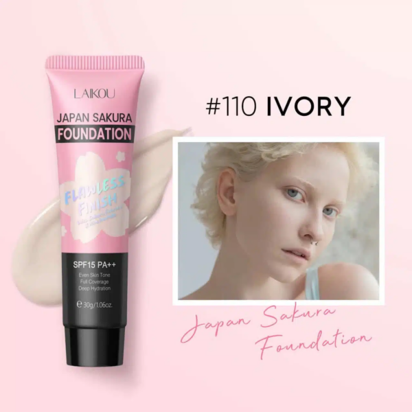 LAIKOU Japan Sakura Foundation SPF 15 PA++ #110 Ivory 30g