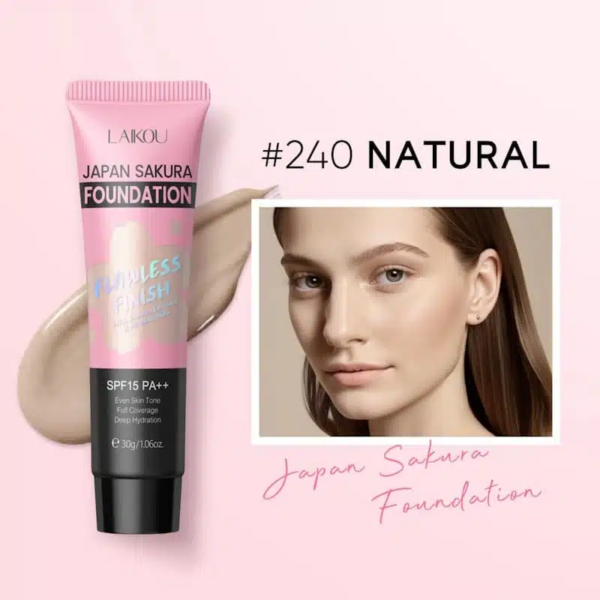 LAIKOU Japan Sakura Foundation SPF 15 PA++ #240 Natural 30g