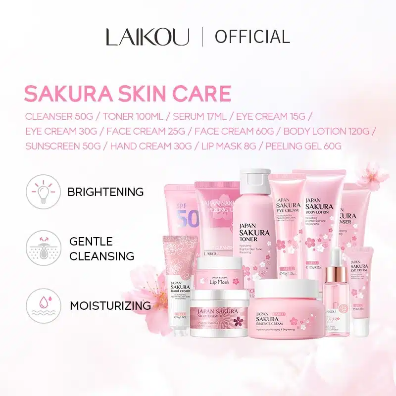 imgi_1_sg-11134201-22120-mnsfc1tyeplv44 LAIKOU Japan Sakura Skin Care Series Collection - Image 1