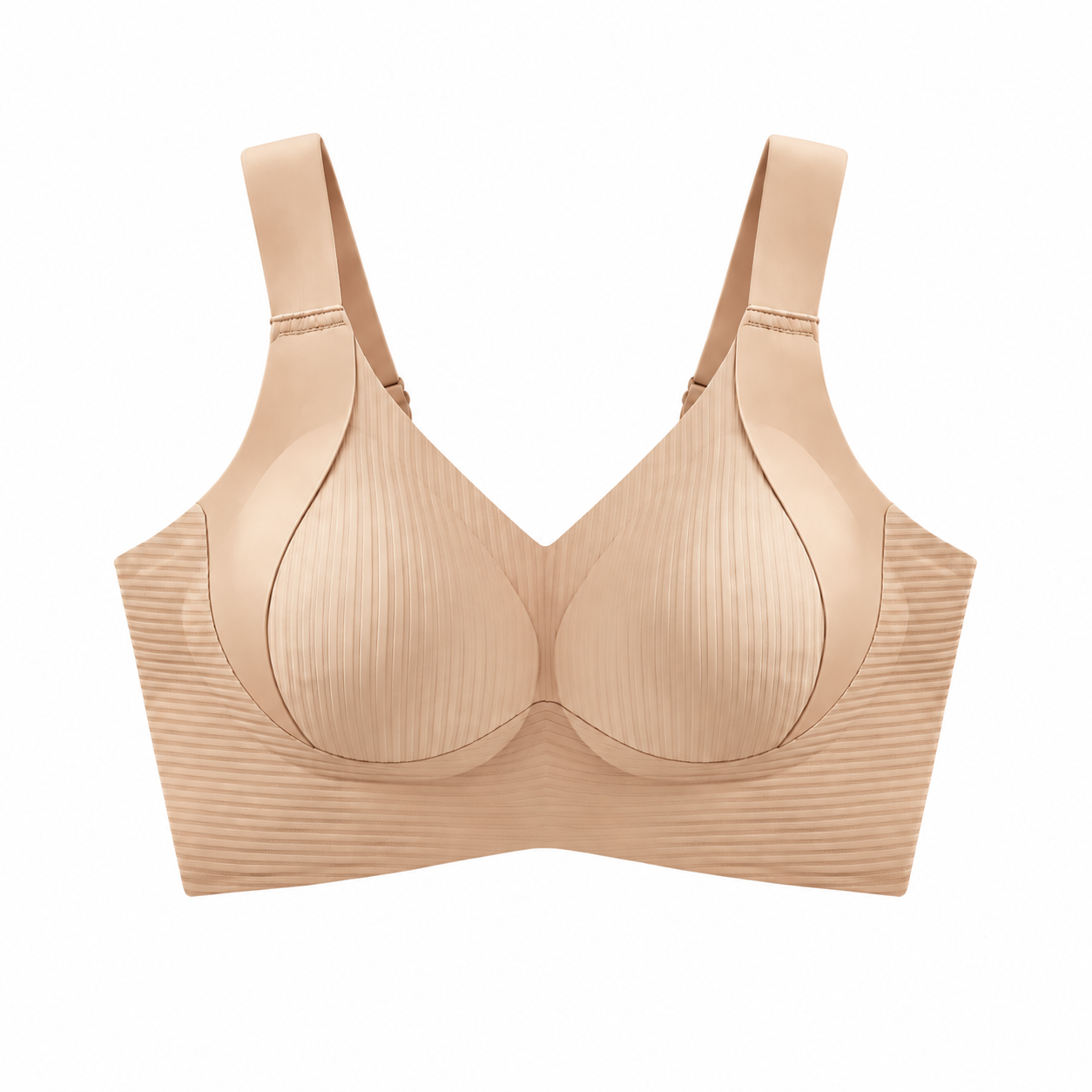 off white Premium Quality Seamless Support Bra - Image 1